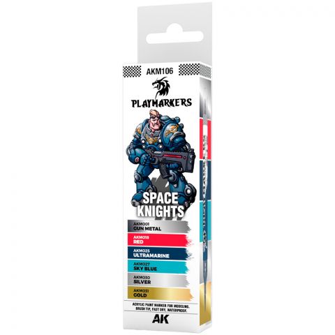 Набор маркеров AK Interactive Playmarkers: Space Knights AKM106