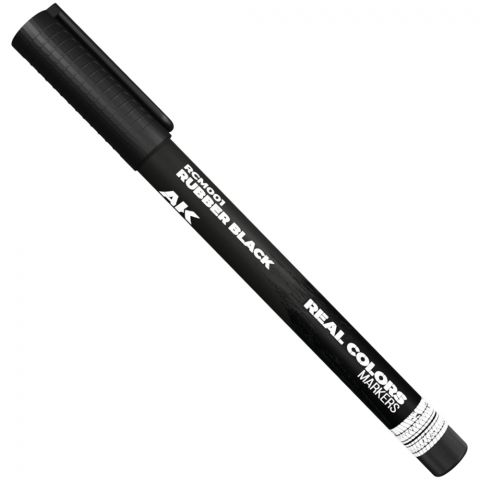 Маркер AK Interactive Real Colors: Rubber Black RCM001