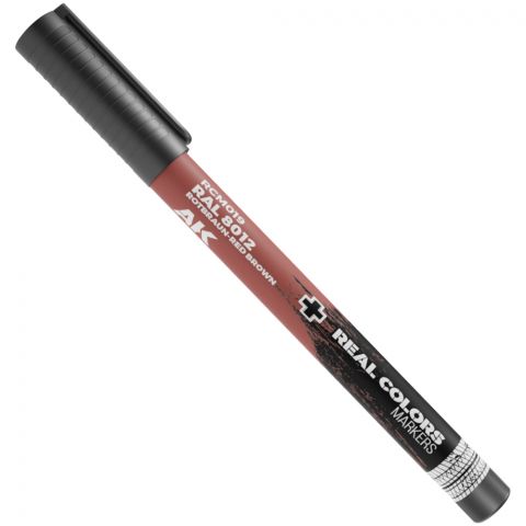 Маркер AK Interactive Real Colors: RAL 8012 Rotbraun-Red Brown RCM019