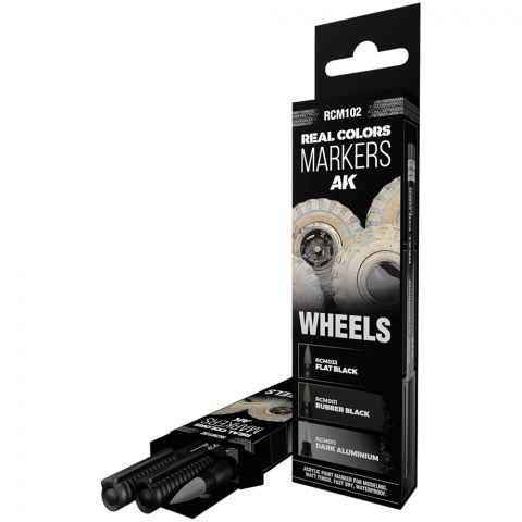 Набор маркеров AK Interactive Real Colors: Wheels RCM102