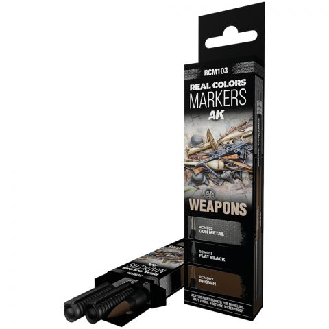 Набор маркеров AK Interactive Real Colors: Weapons RCM103