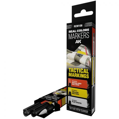 Набор маркеров AK Interactive Real Colors: Tactical Markings RCM106