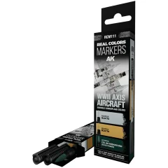 Набор маркеров AK Interactive Real Colors: WWII Axis Aircraft Squiggle Camouflage Colors RCM111