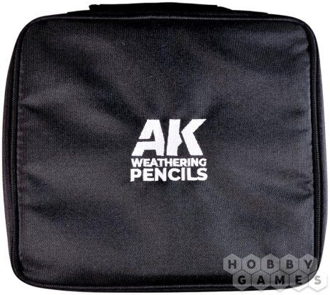 Набор карандашей AK Interactive: Weathering Pencils Full Range Cloth Case with a Zipper AK10050 фото 2