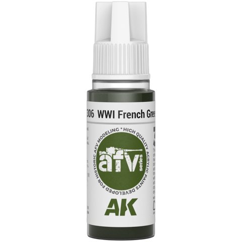 Краска AK Interactive: WWI French Green 2 AK11306 (18 мл)