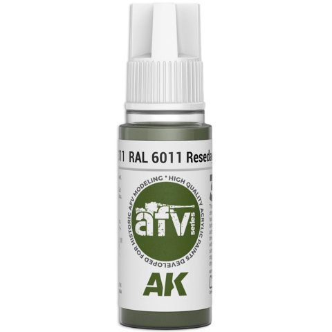 Краска AK Interactive AFV: RAL 6011 Resedagrün AK11311 (18 мл)