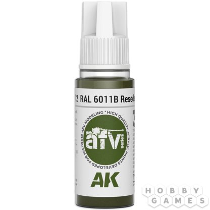 Краска AK Interactive AFV: RAL 6011B Resedagrün AK11312 (18 мл)