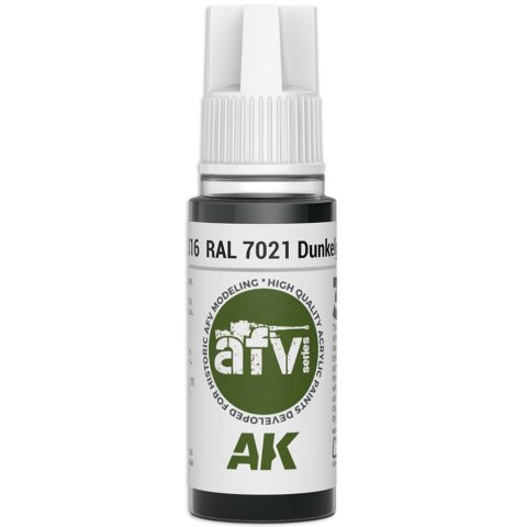 Краска AK Interactive AFV: RAL 7021 Dunkelgrau AK11316 (18 мл)