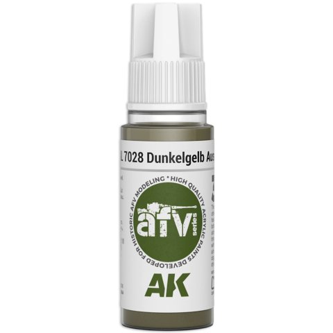 Краска AK Interactive AFV: RAL 7028 Dunkelgelb Ausgabe 1944  AK11319 (18 мл)