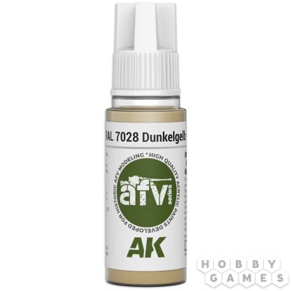 Краска AK Interactive AFV: RAL 7028 Dunkelgelb (Variant) AK11320 (18 мл)