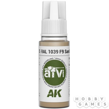 Краска AK Interactive AFV: RAL 1039 F9 Sandbeige AK11325 (18 мл)