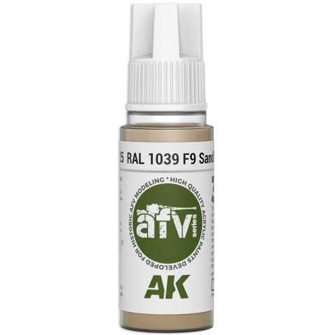 Краска AK Interactive AFV: RAL 1039 F9 Sandbeige AK11325 (18 мл)