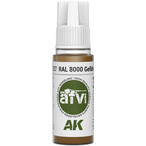 Краска AK Interactive AFV: RAL 8000 Gelbbraun AK11327 (18 мл)