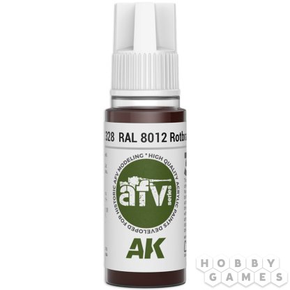 Краска AK Interactive AFV: RAL 8012 Rotbraun AK11328 (18 мл)