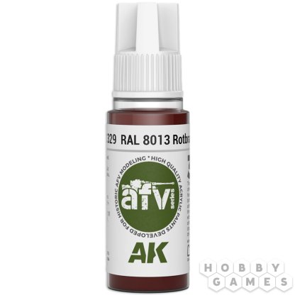 Краска AK Interactive AFV: RAL 8013 Rotbraun AK11329 (18 мл)