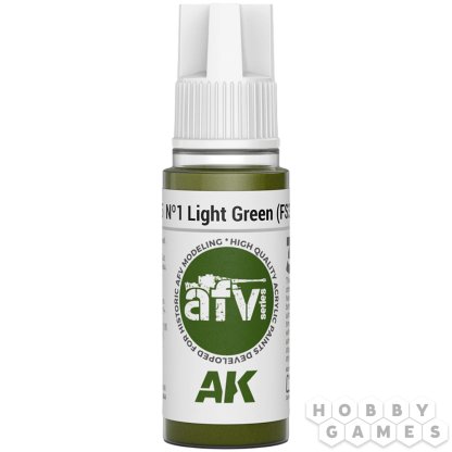 Краска AK Interactive AFV: №1 Light Green AK11335 (18 мл)