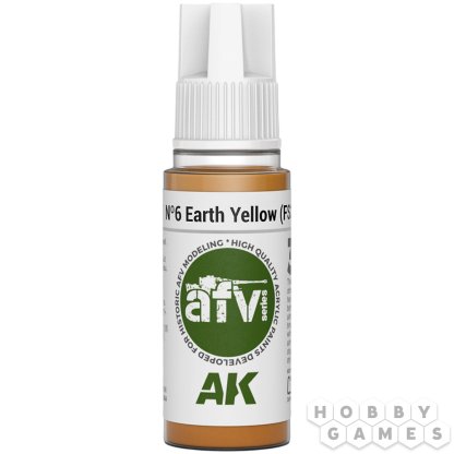 Краска AK Interactive AFV: №6 Earth Yellow AK11337 (18 мл)