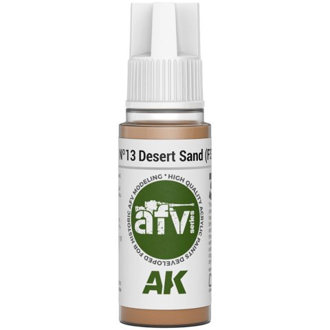 Краска AK Interactive AFV: №13 Desert Sand AK11340 (18 мл)