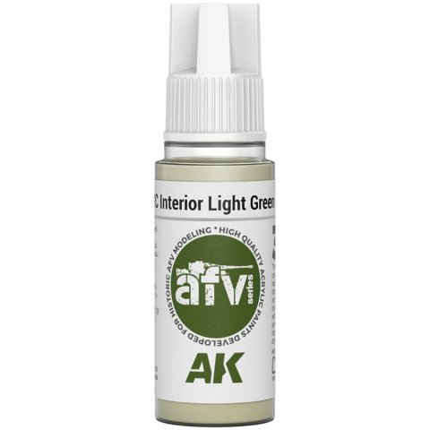 Краска AK Interactive AFV: APC Interior Light Green AK11345 (18 мл)