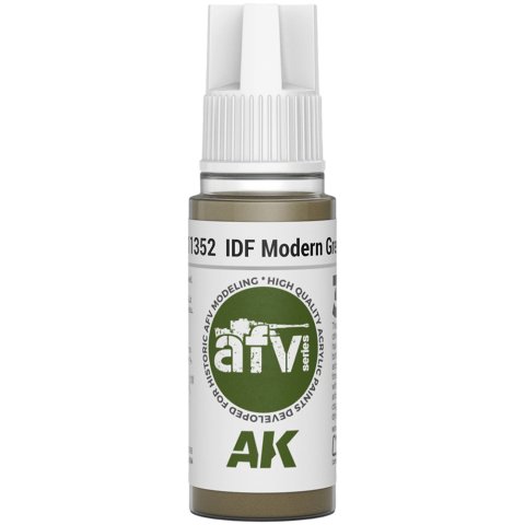 Краска AK Interactive AFV: IDF Modern Grey AK11352 (18 мл)