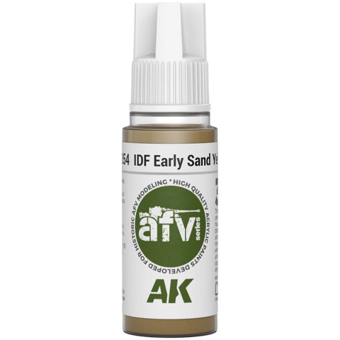 Краска AK Interactive AFV: IDF Early Sand Yellow AK11354 (18 мл)