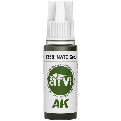 Краска AK Interactive AFV: NATO Green (18 мл)