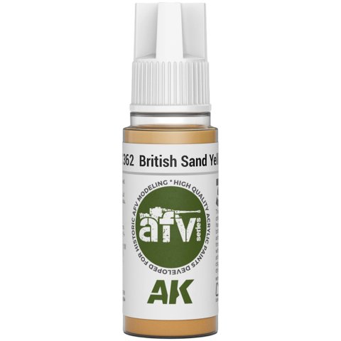 Краска AK Interactive AFV: British Sand Yellow AK11362 (18 мл)