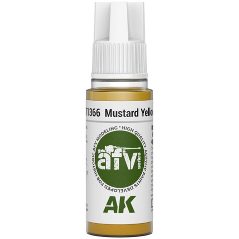 Краска AK Interactive AFV: Mustard Yellow AK11366 (18 мл)