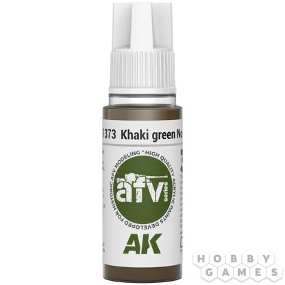 Краска AK Interactive AFV: Khaki green №3 AK11373 (18 мл)