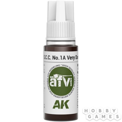 Отзывы о Краска AK Interactive AFV: S.C.C. No.1 A Very Dark Brown AK11384 (18 мл)