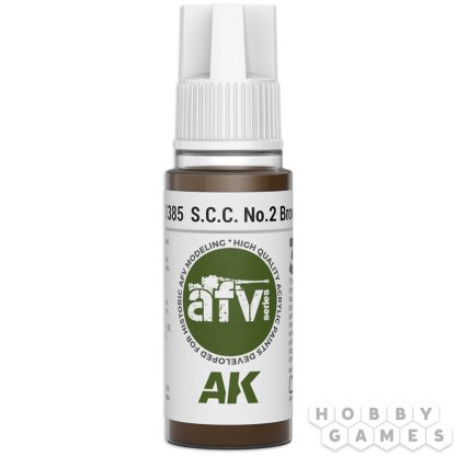 Краска AK Interactive AFV: S.C.C. No.2 Brown AK11385 (18 мл)