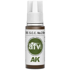 Краска AK Interactive AFV: S.C.C. No.2 Brown AK11385 (18 мл)