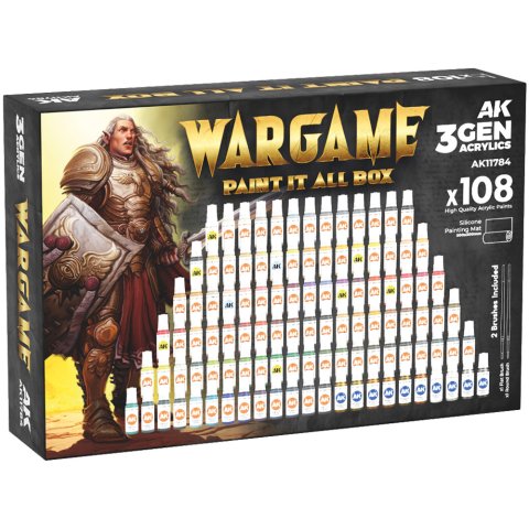 Набор красок AK Interactive: Wargame. Paint It All Box AK11784