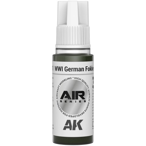 Краска AK Interactive: WWI German Fokker Grey AK11801 (18 мл)