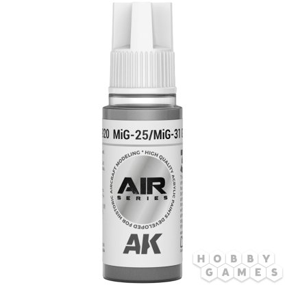 Краска AK Interactive AIR: MiG-25/MiG-31 Grey AK11920 (18 мл)