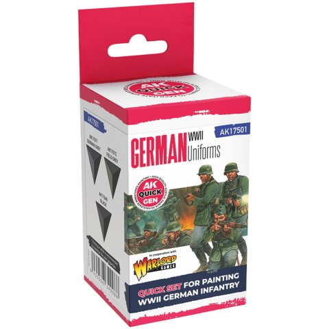 Набор красок AK Interactive Quick Gen: German Uniforms AK17501