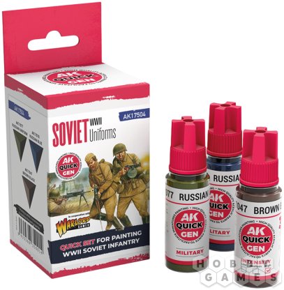 Набор красок AK Interactive Quick Gen: WWII Soviet Uniforms AK17504 фото 2