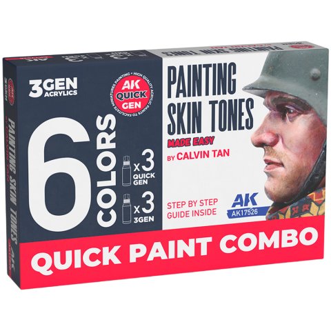 Набор красок AK Interactive Painting Skin Tones AK17526