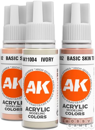 Набор красок AK Interactive Painting Skin Tones AK17526 фото 4
