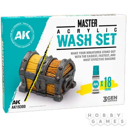 Набор красок AK Interactive Master Acrylic Wash Set Full Range AK19300