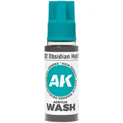 Краска AK Interactive Acrylic Wash: Obsidian Holt Wash AK19302 (18 мл)