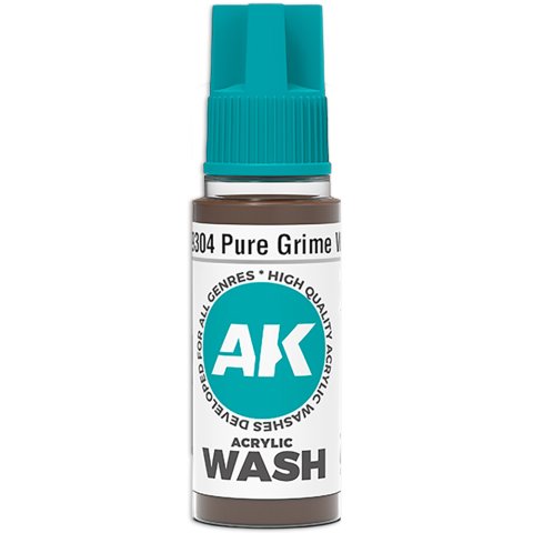 Краска AK Interactive Acrylic Washes: Pure Grime Wash AK19304 (18 мл)