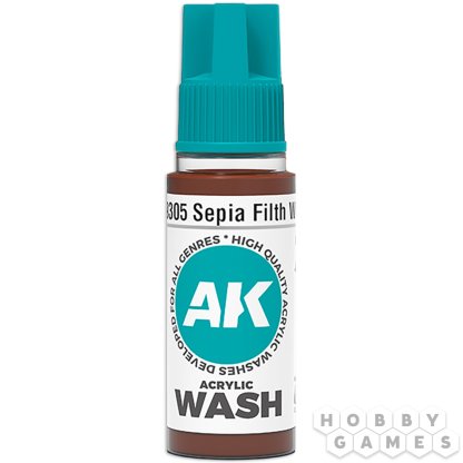 Краска AK Interactive Acrylic Washes: Sepia Filth Wash  AK19305 (18 мл)