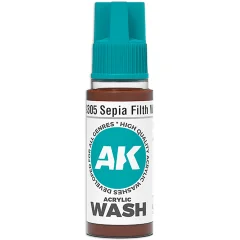 Краска AK Interactive Acrylic Washes: Sepia Filth Wash  AK19305 (18 мл)