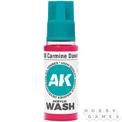 Краска AK Interactive Acrylic Wash: Carmine Dawn Wash AK19308 (18 мл)