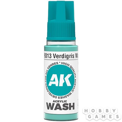 Краска AK Interactive Acrylic Washes: Verdigris Wash AK19313 (18 мл)