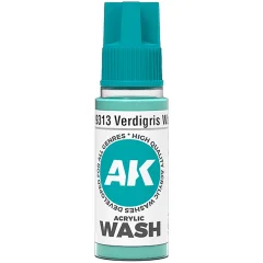 Краска AK Interactive Acrylic Washes: Verdigris Wash AK19313 (18 мл)