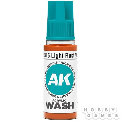 Краска AK Interactive Acrylic Wash: Light Rust Wash AK19316 (18 мл)