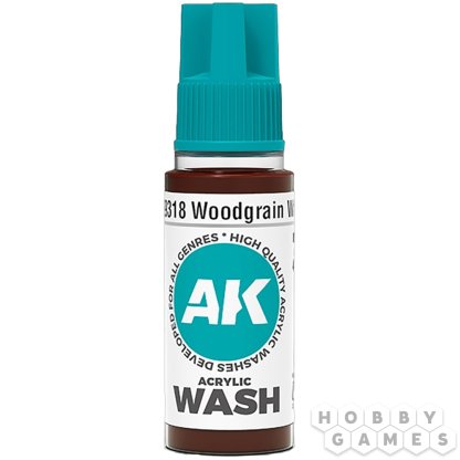 Краска AK Interactive Acrylic Washes: Woodgrain Wash AK19318 (18 мл)