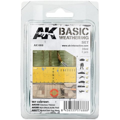 Набор красок AK Interactive: Basic Weathering Set AK688